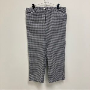 Always in style checkered black and white Talbots ankle pants